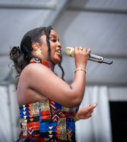 MUSICIAN NADIA MUKAMI PERFORMS AT A FASHION EVENT IN KISUMU